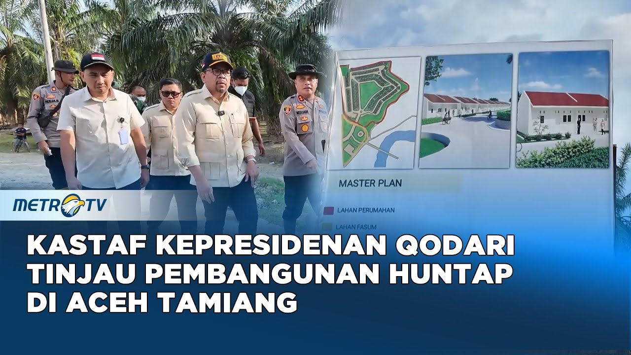 Kastaf Kepresidenan Qodari Tinjau Pembangunan Huntap di Aceh Tamiang