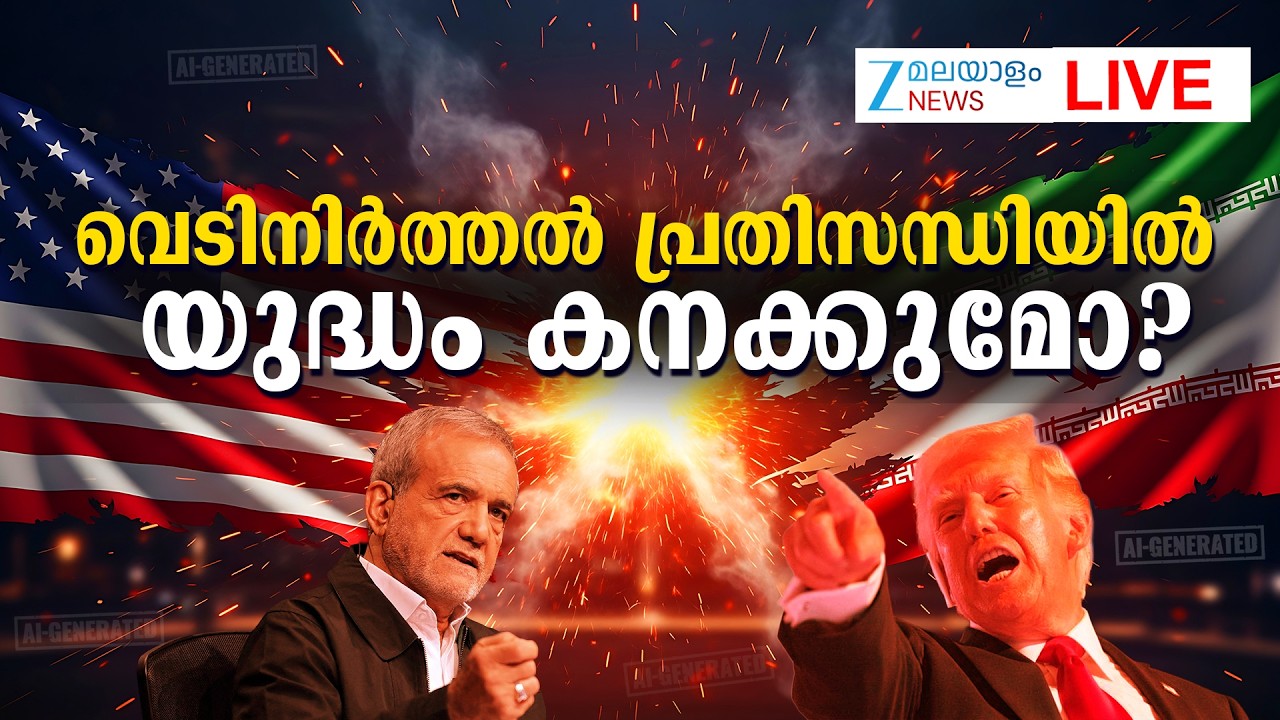 Live: Iran Israel Ceasefire Agreement | Donald Trump | Benjamin Netanyahu | Zee Malayalam News