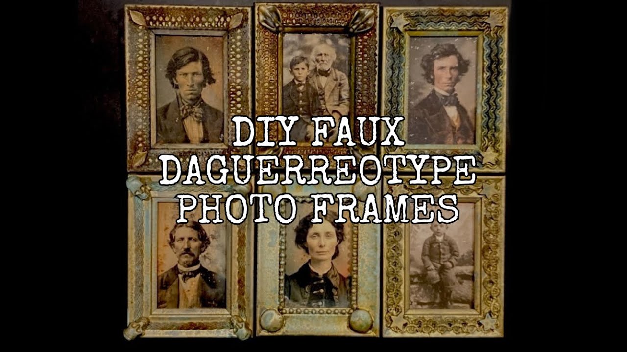 GOTHIC DECOR for your Haunted Home: Faux Daguerreotype Frames vintage photographs: Dark Academia