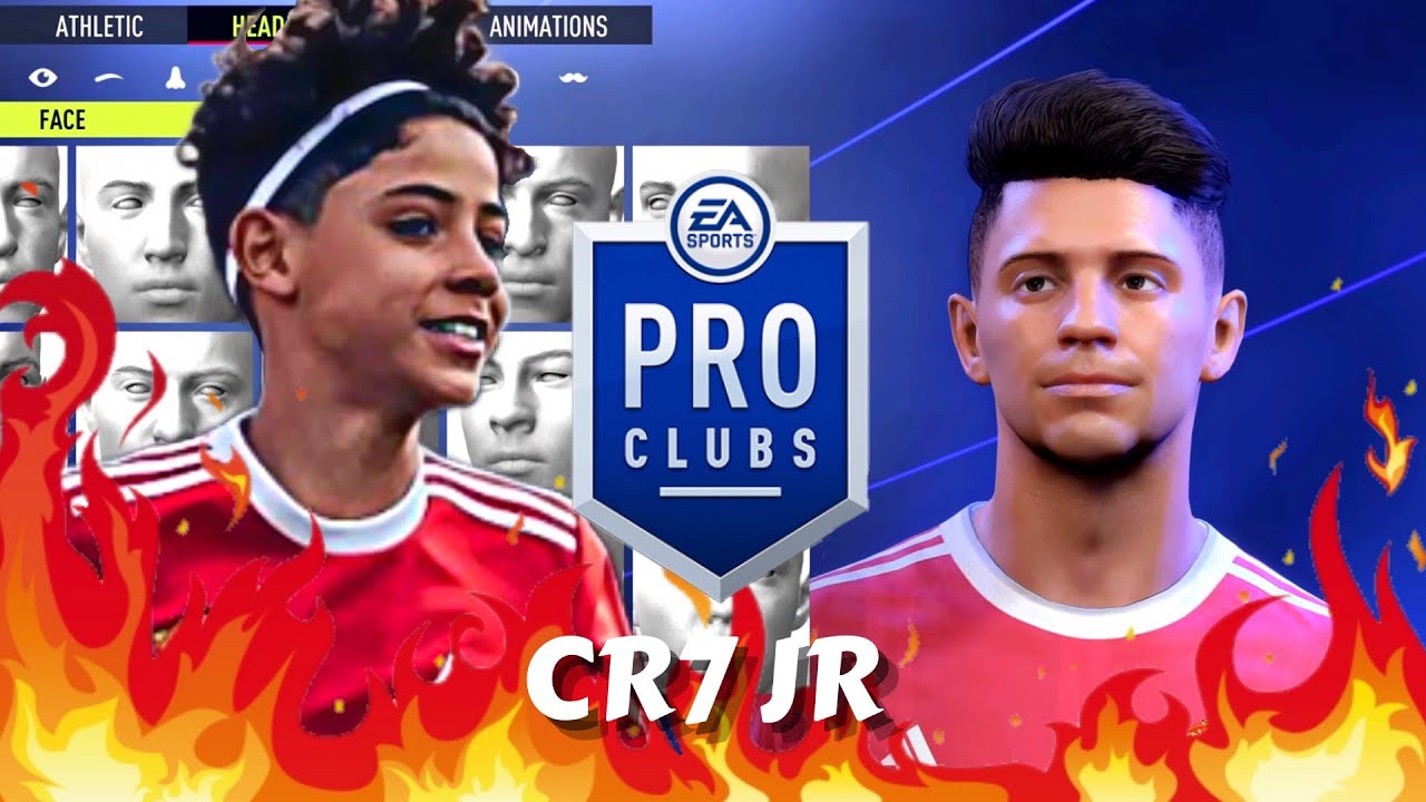 FIFA 22 Cristiano Ronaldo Jr Pro Clubs Creation