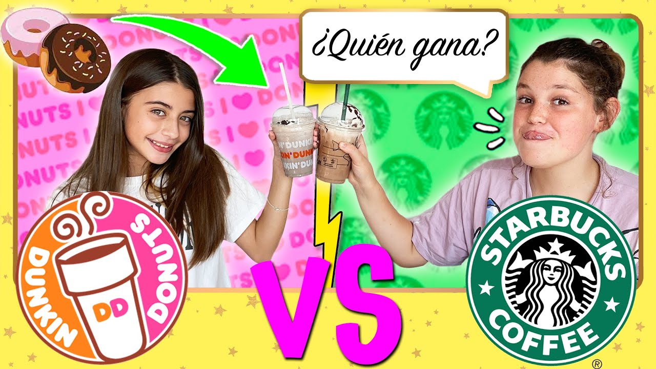 🥤 STARBUCKS VS DUNKIN DONUTS 🍩 ¿Cuál es mejor? Comparando TODO el MENÚ by LADY PECAS 🤤