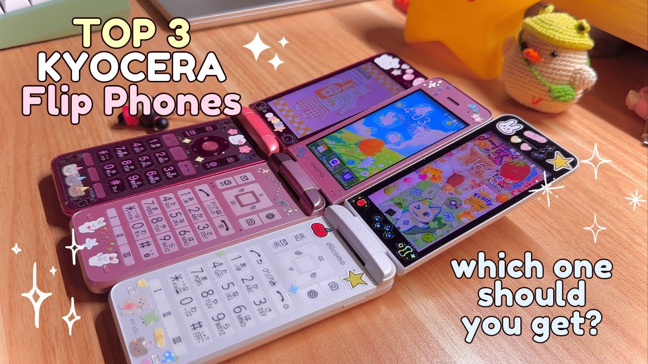 🌸 мой ТОП-3 японских раскладных телефона Kyocera | Какой из них ЛУЧШИЙ?