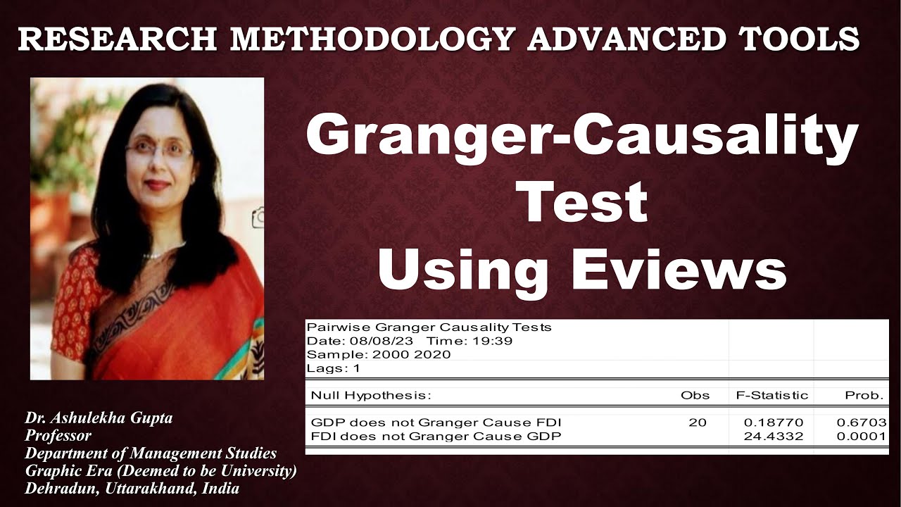 Granger Causality Test Using Eviews (data analysis)(eviews)(granger)(cause)(test)