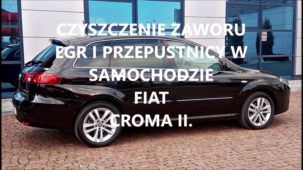 Czyszczenie zaworu EGR i przepustnicy w silniku Multijet 1,9 8V  Fiat Croma II(2005-2011)