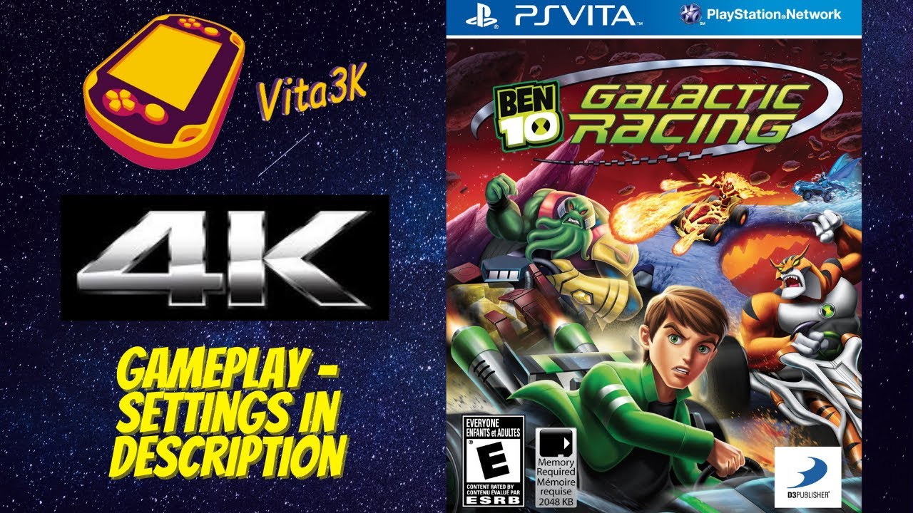 Vita3k - Ben 10: Galactic Racing - PS Vita Emulator - 4K Gameplay & Settings In Description!