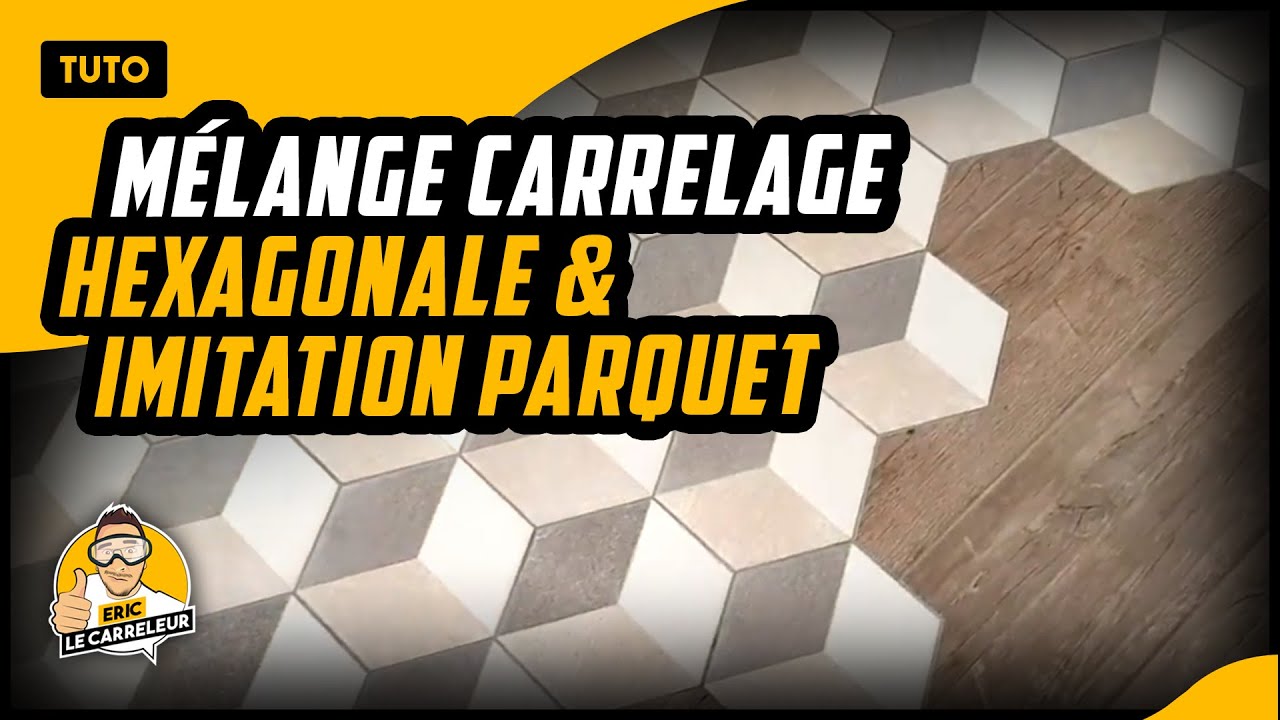 Comment poser du carrelage hexagonale avec de l'imitation parquet !