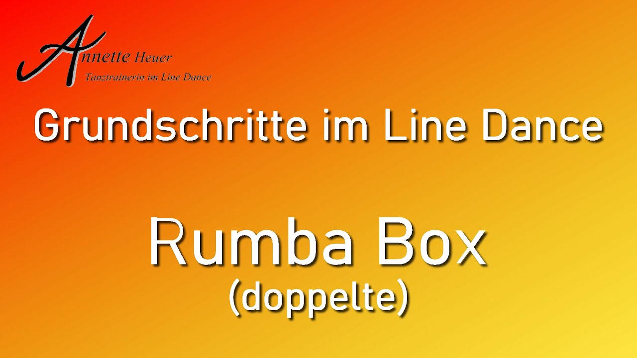 Grundschritte im Line Dance - Rumba Box (doppelte)