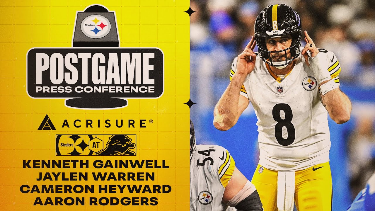 Rodgers, Warren, Gainwell, Heyward Postgame Press Conference (Week 16 at Detroit Lions)