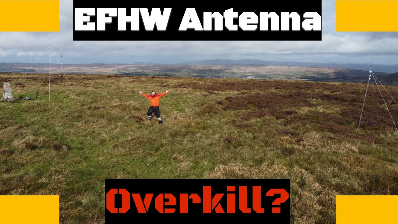 EFHW antenna on a SOTA summit