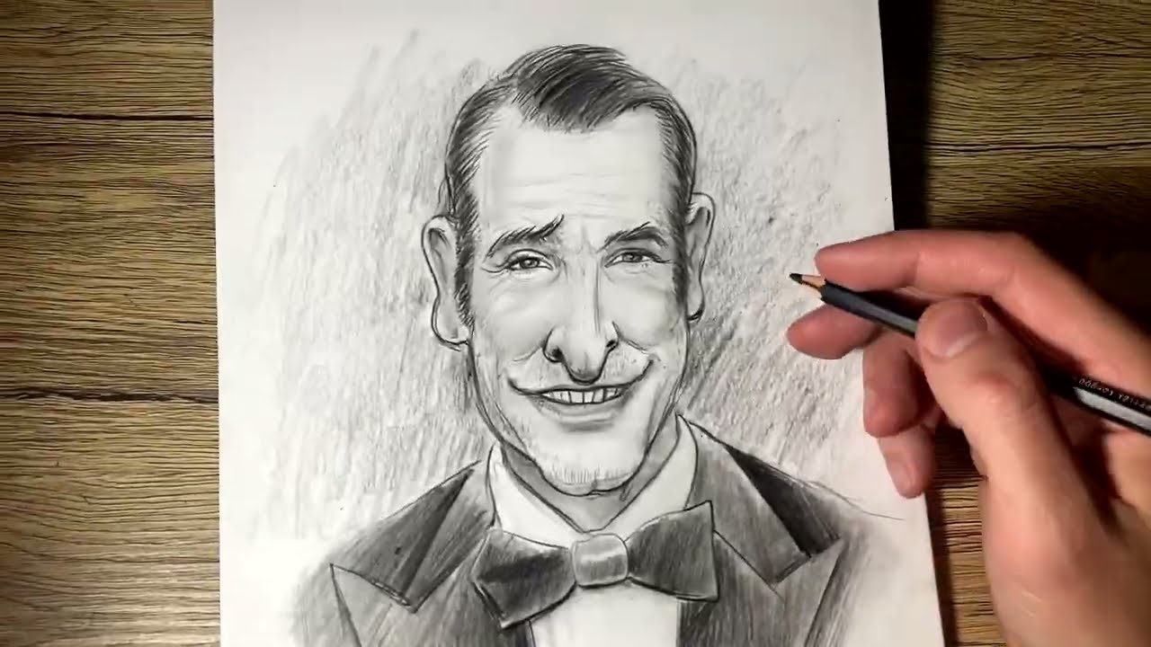 Caricaturer quelqu'un, je teste sur Jean Dujardin !