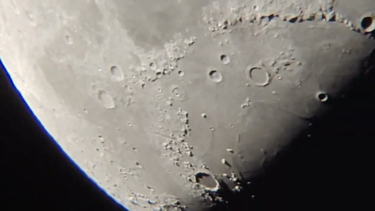 The Moon up close and personal W/ my Celestron Starsense Explorer DX 130AZ & 10mm eyepiece on4/28/23