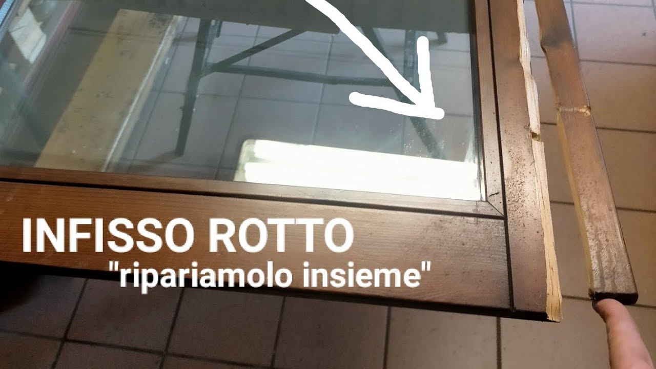 INFISSO rotto da CERNIERA inchiodata. Fai da tè #54 