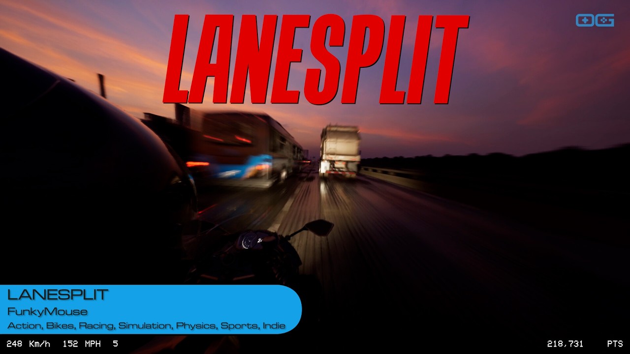 LANESPLIT: The Most Intense Flow State You'll Experience in a Racer (Gameplay)
