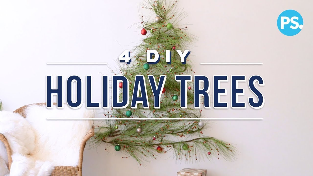 4 DIY Holiday Trees For Small Spaces