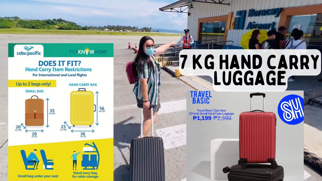 AFFORDABLE CARRY ON LUGGAGE FROM SM | 7 Kilos Hand Carry Luggage | Cebu Pacific Baggage Policy 2022