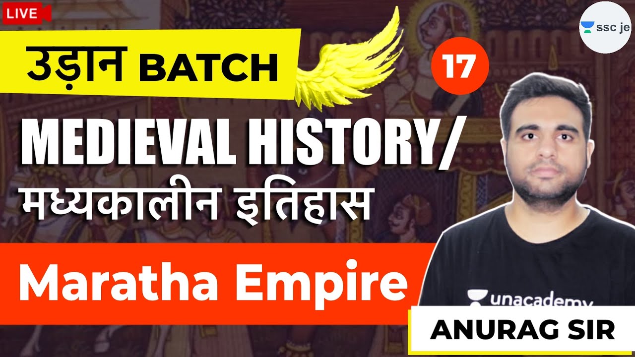 Maratha Empire | Lec 17 | Medieval History | SSB, RRB Exam | उड़ान Batch | Anurag Sir