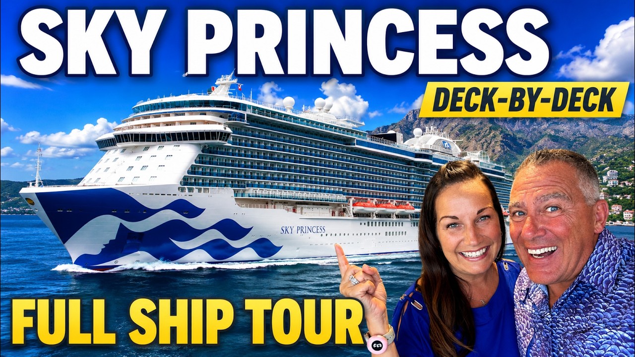 Sky Princess 2025 Cruise Ship Tour &mdash; Full Deck-by-Deck Walkthrough &mdash; What to know before you go!