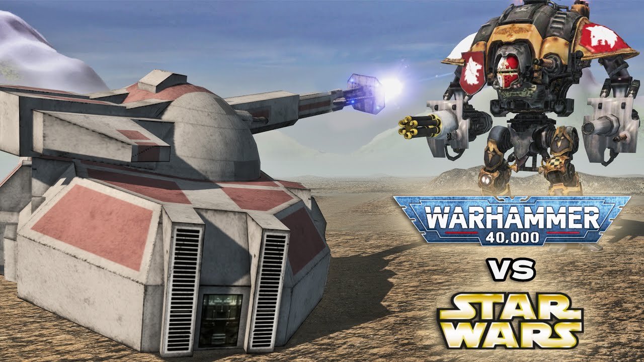 STAR WARS vs WARHAMMER 40K - Clone Troopers vs Imperial Guard | Cinematic Battle (4K)
