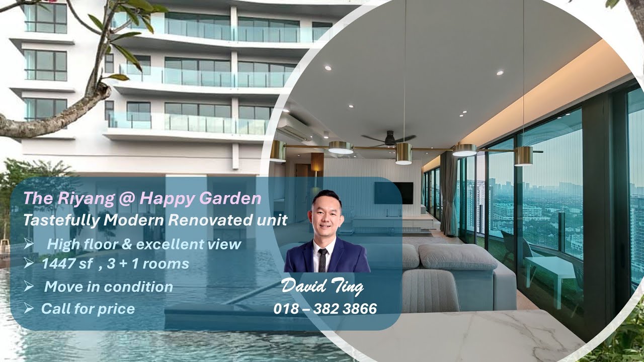 The Riyang premium tastefully modern renovated unit for Sale #TheRiyang #kuchailama #Happygarden