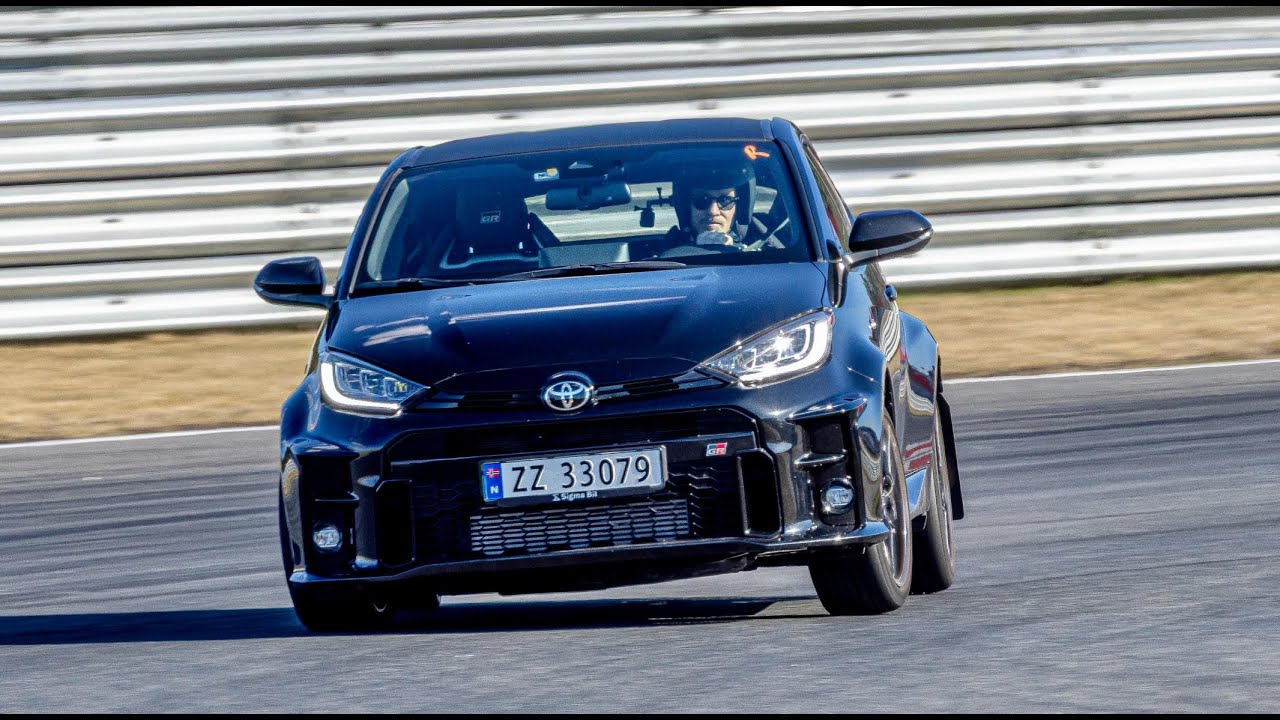 Toyota GR Yaris hot laps on Rudskogen
