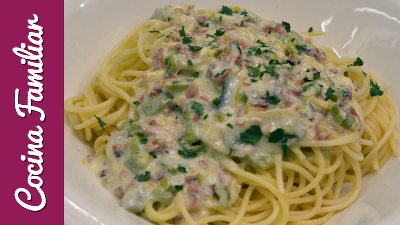 Espaguetis con salsa carusso. Recetas de pasta