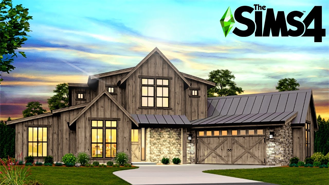 MODERN CRAFTSMAN MANSION ~ Curb Appeal Recreation: Sims 4 Speed Build (No CC)