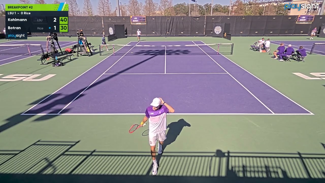 Men's singles 5 -  RICE v LSU -  2 2 26 (1°p)