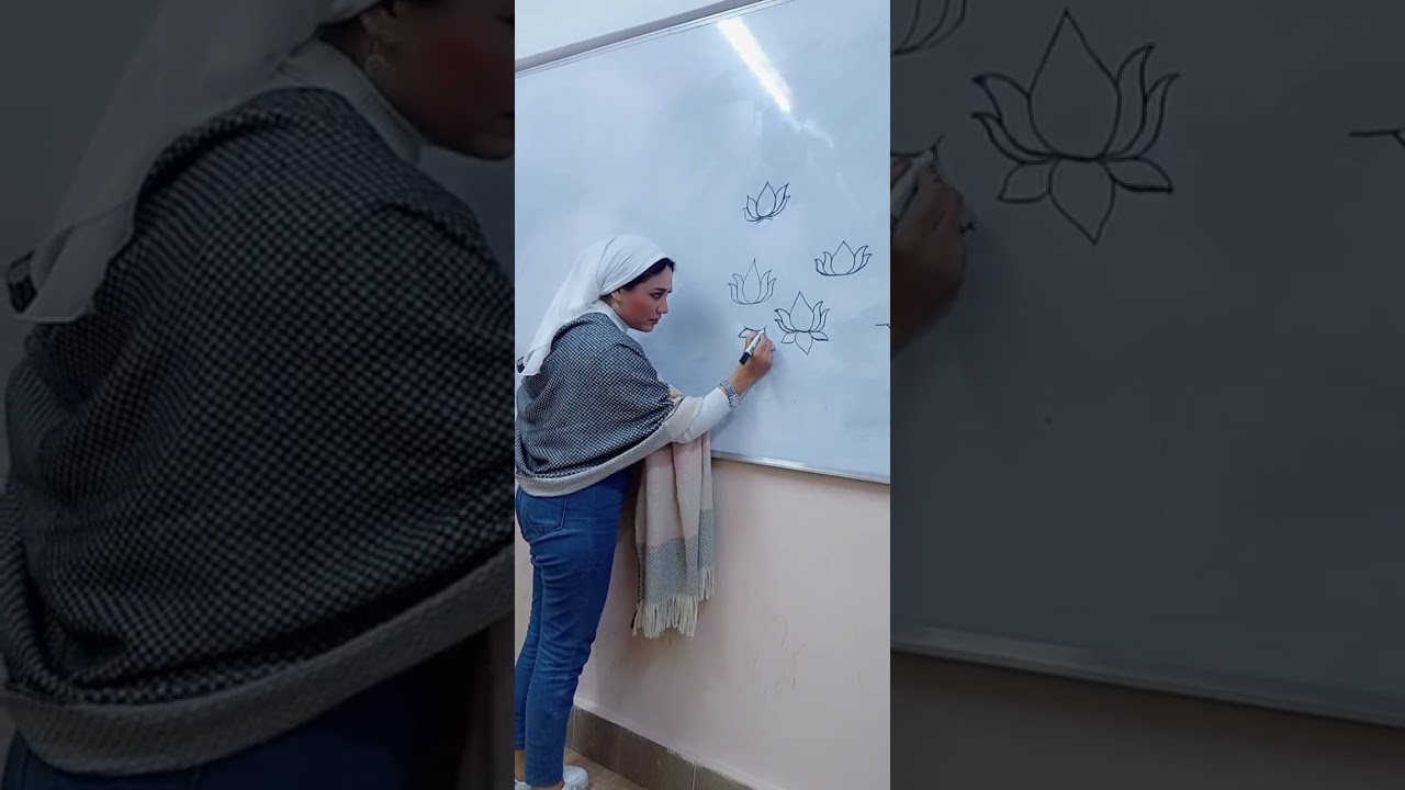 تعليم رسم الحنه مع فاطيما حنه شو زهره اللوتس