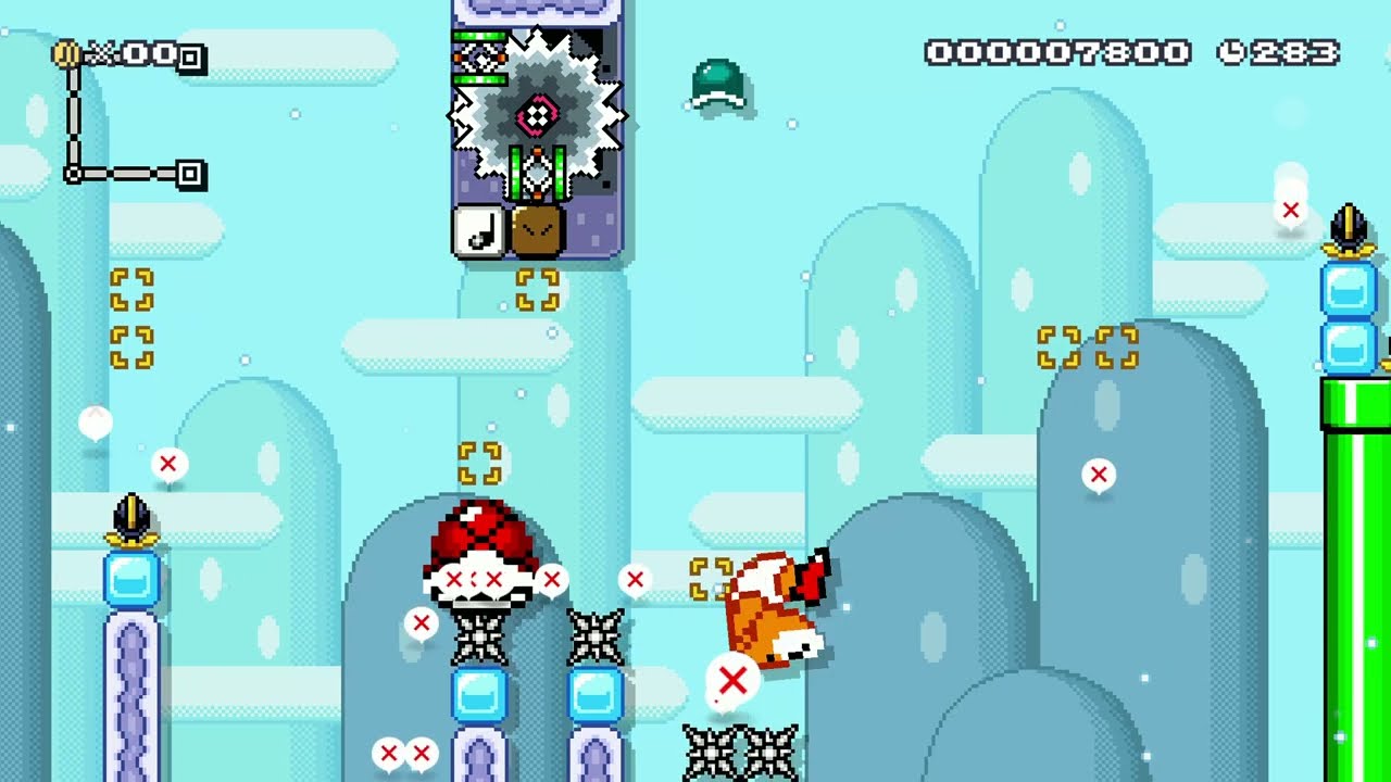 Замороженные трубы [Кайдзо] от Белуги 🍄Super Mario Maker 2 Switch 2 Без комментариев #duk