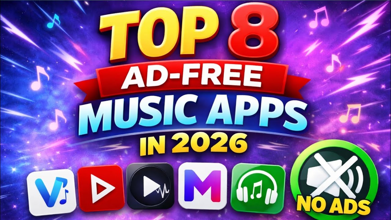 Top 8 Best Ad-Free Music Apps for Android 2026 &ndash; No Ads, No Limits!