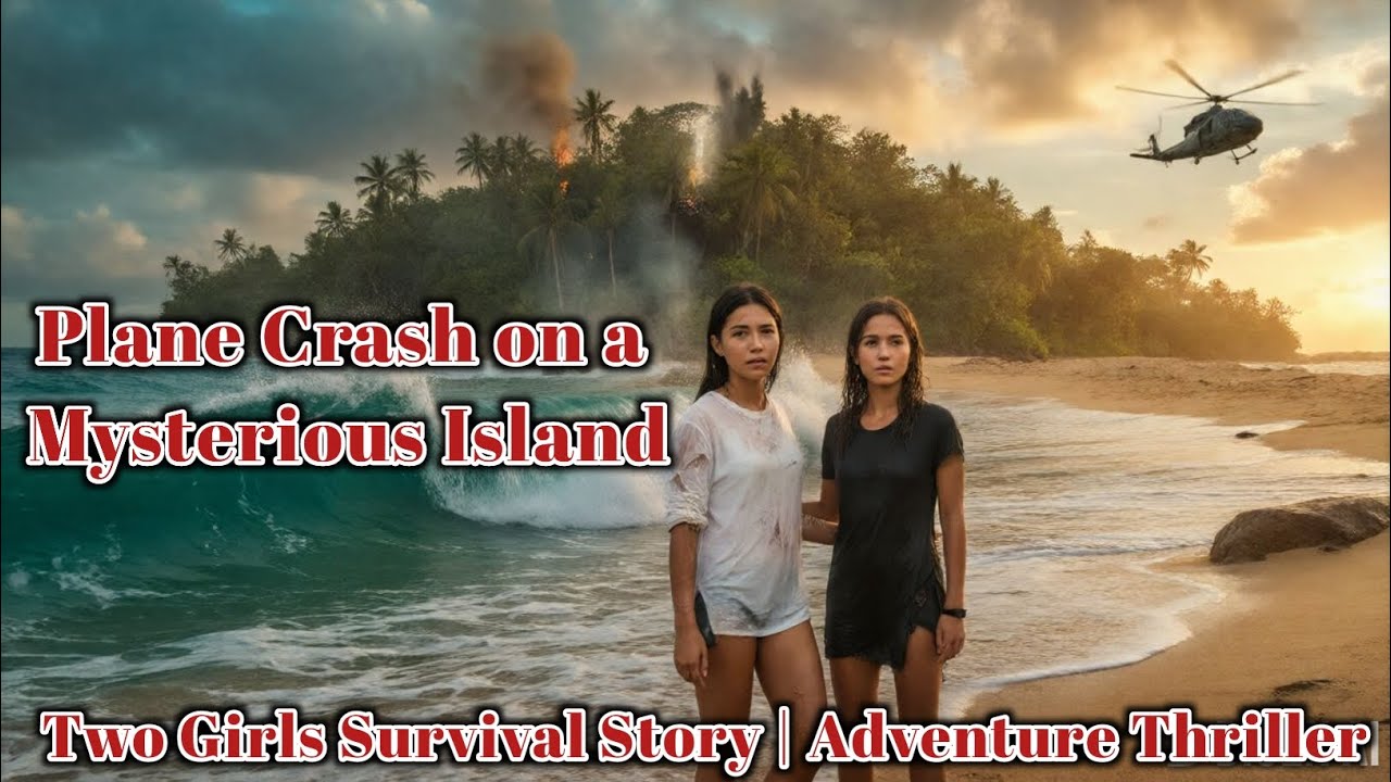 Plane Crash on a Mysterious Island | Two Girls Survival Story | Adventure Thriller