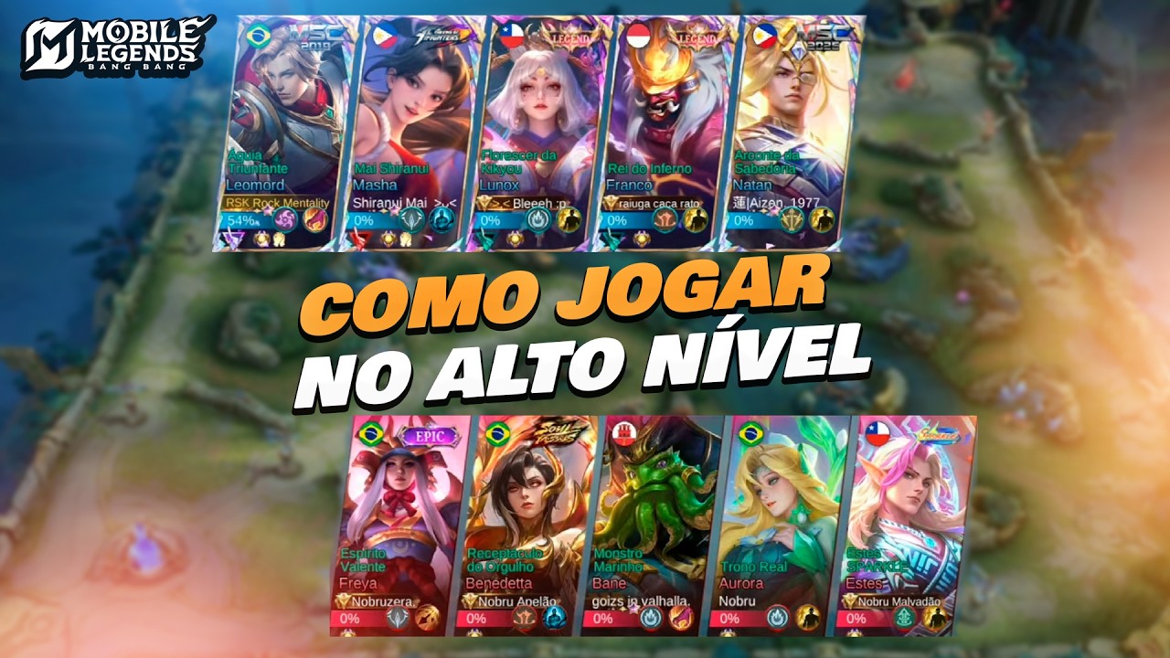 Como Jogar no ALTO NÍVEL DA PT FECHADA - Ranked x Nobrus | Mobile Legends