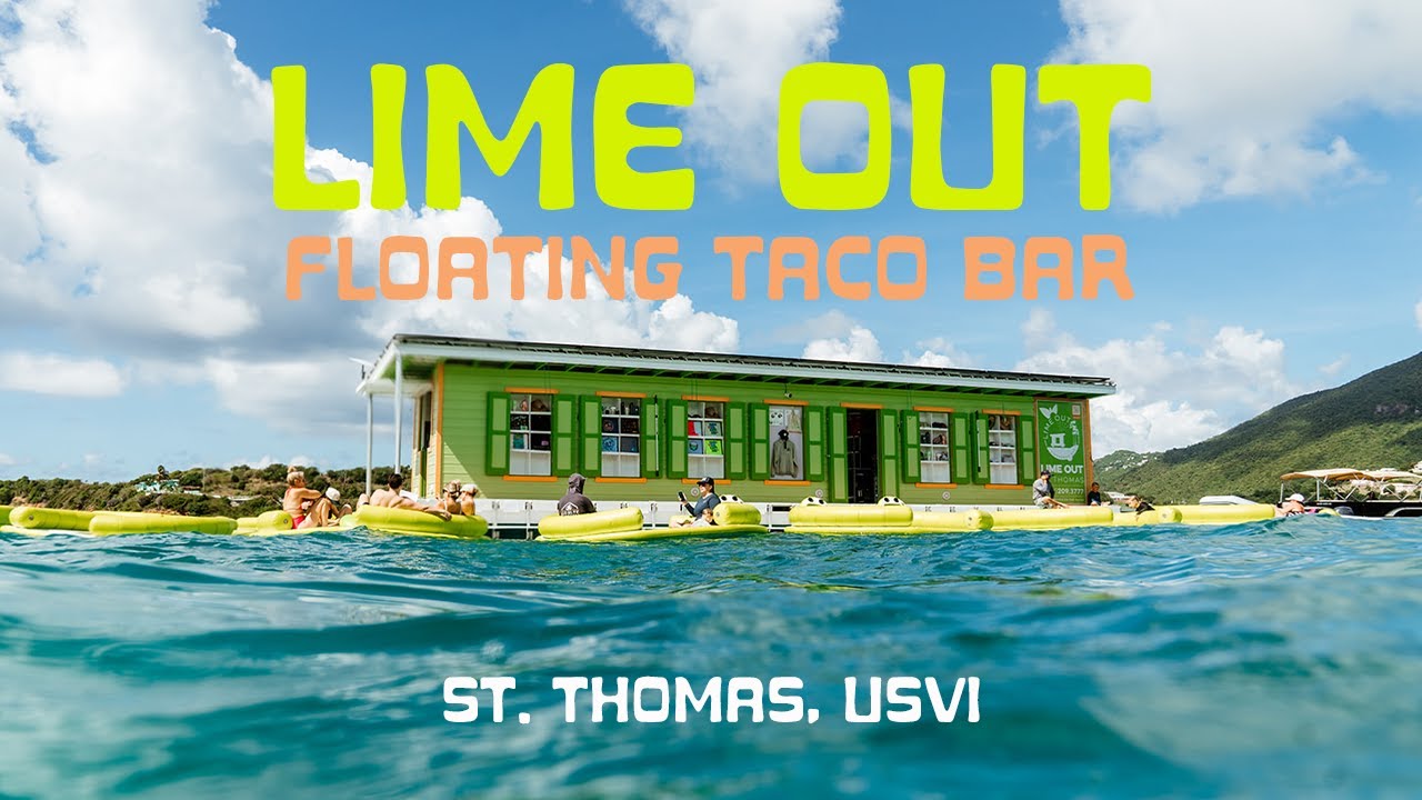 Lime Out STT - Floating Taco Boat LIVE webcam from Lindbergh Bay, St. Thomas, USVI