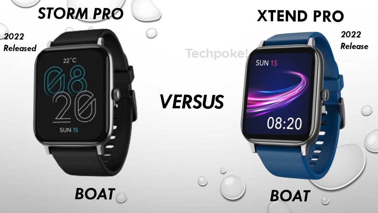 Boat watch storm pro vs boat watch xtend pro 🔥Amoled calling vs fitness #comparison #techpoke
