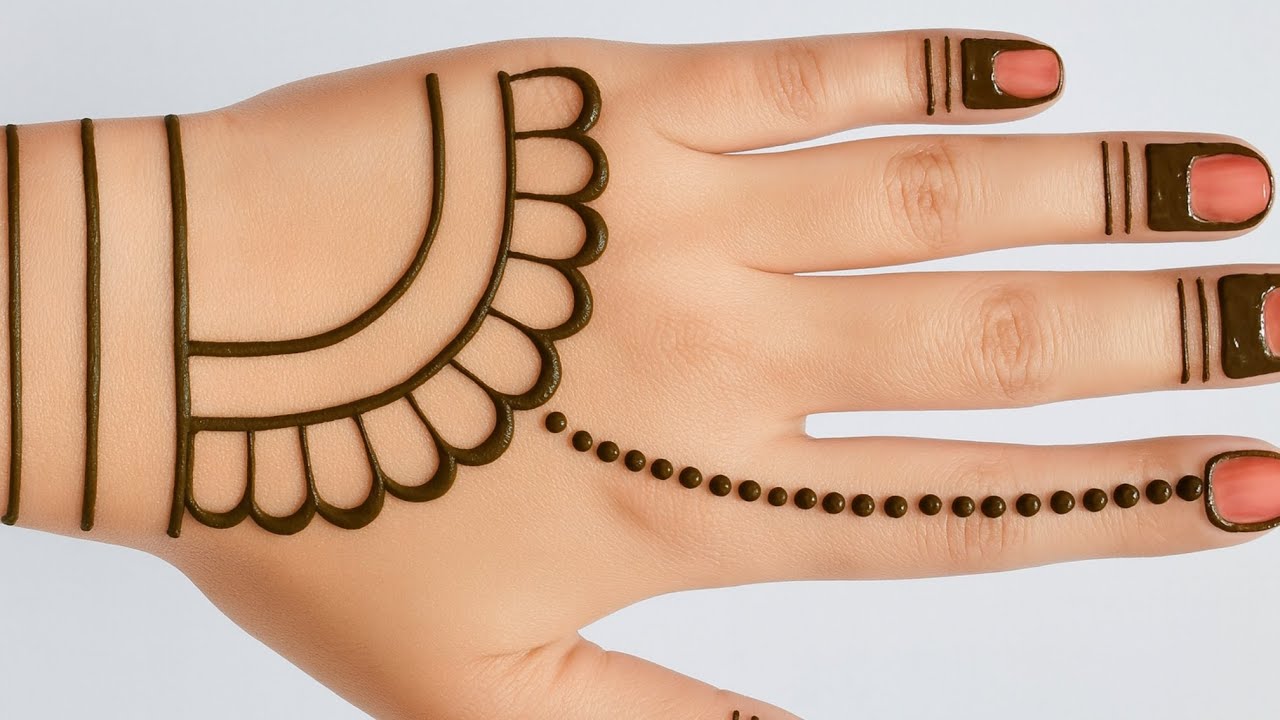 Stylish back hand Mehndi design | Simple mehandi design | mehandi ka design | mehendi design | Henna