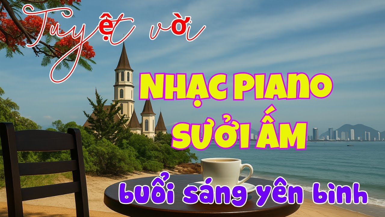 Nhạc Piano Thư Gi&atilde;n Buổi S&aacute;ng B&ecirc;n Biển H&ograve;n Tre| C&agrave; Ph&ecirc; & B&igrave;nh Minh An Nhi&ecirc;n| HesBa58