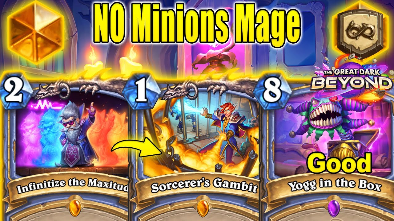 NO Minions Mage Deck Is Back in 2025 And Is Actually Good At The Great Dark Beyond | Hearthstone