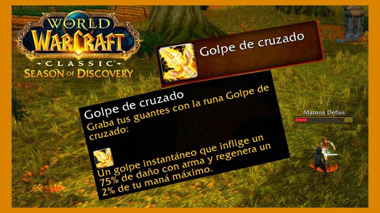 WOW SEASON OF DISCOVERY | PALADIN: LOCACION RUNA GOLPE DEL CRUZADO // Crusader Strike