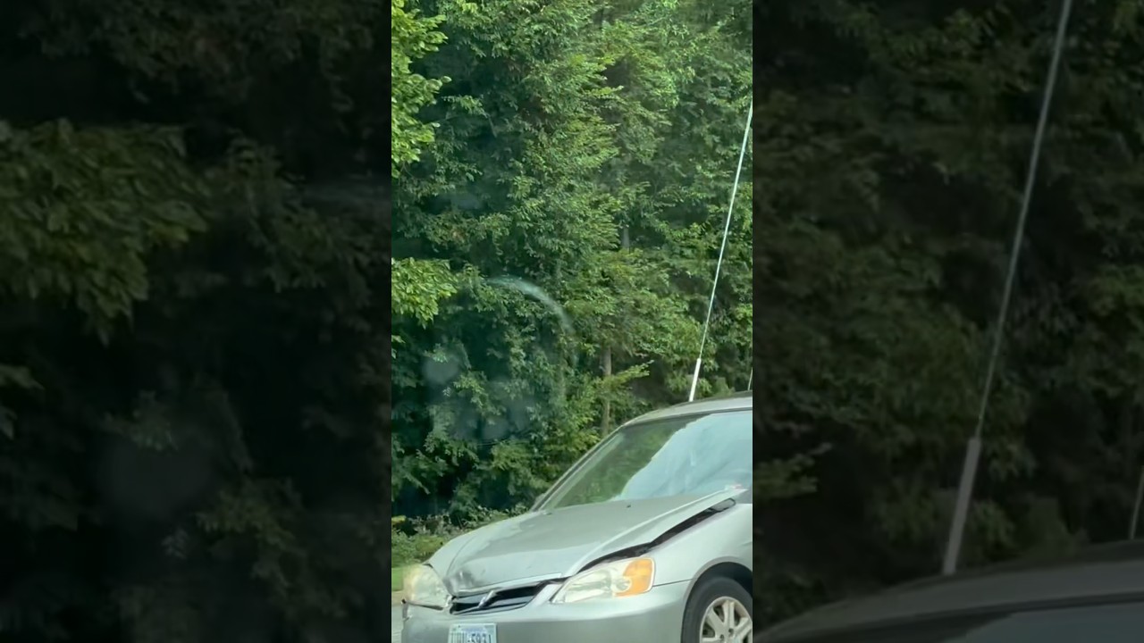 Mva w/ police #carcrash #mva #carwreck #police