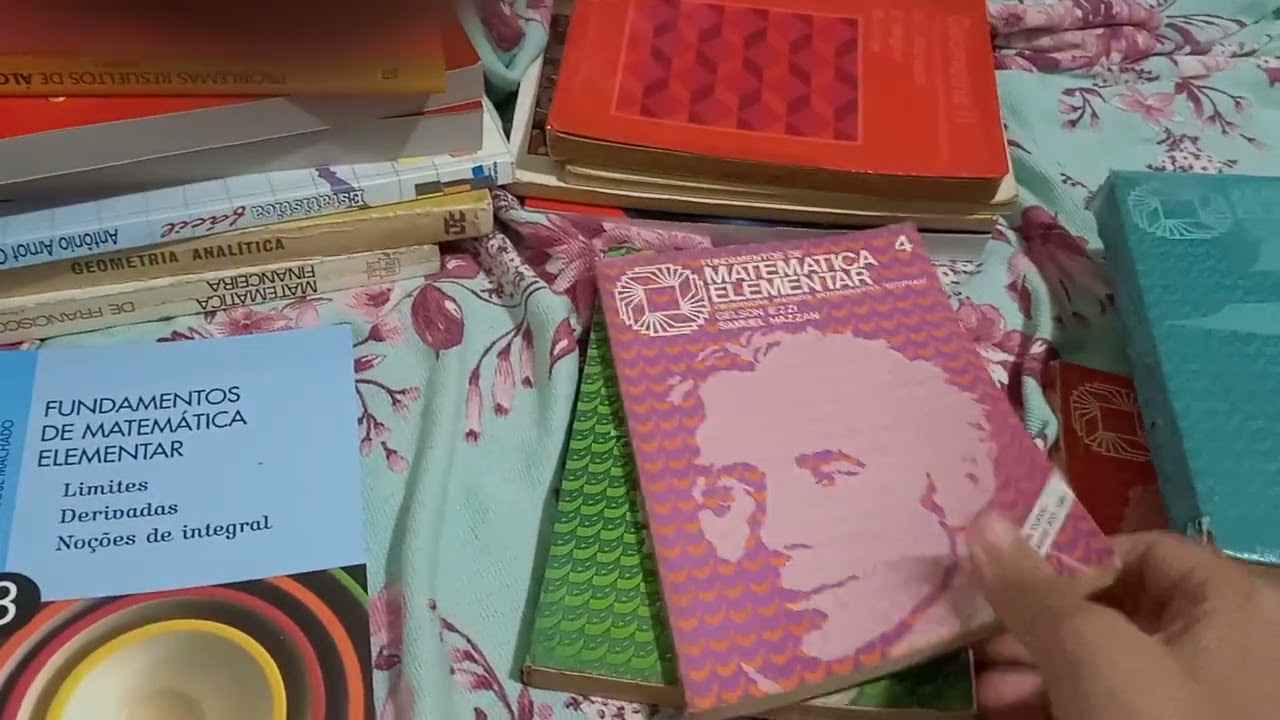 Meus livros de matemática ( Iezzi, SBM, Peruanos, etc.)