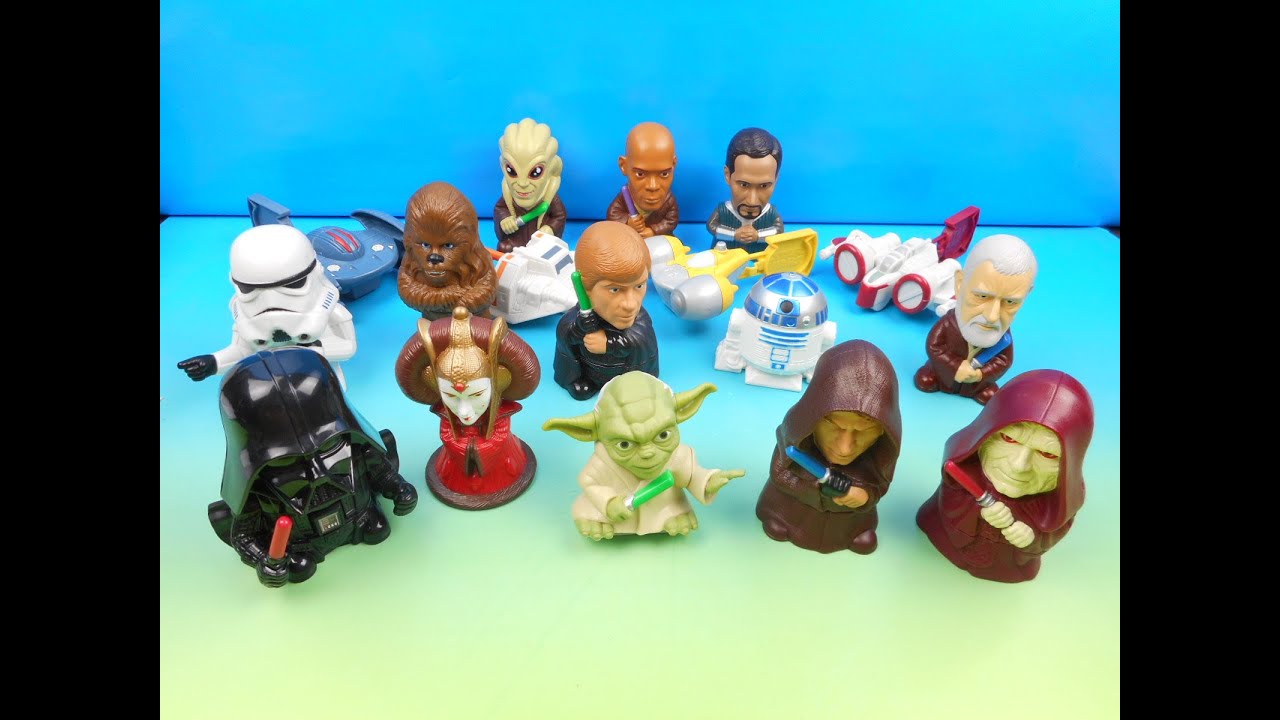2005 STAR WARS EPISODE III COMPLETE THE SAGA SET of 17 BURGER KING FULL MOVIE COLLECTION VIDEO
