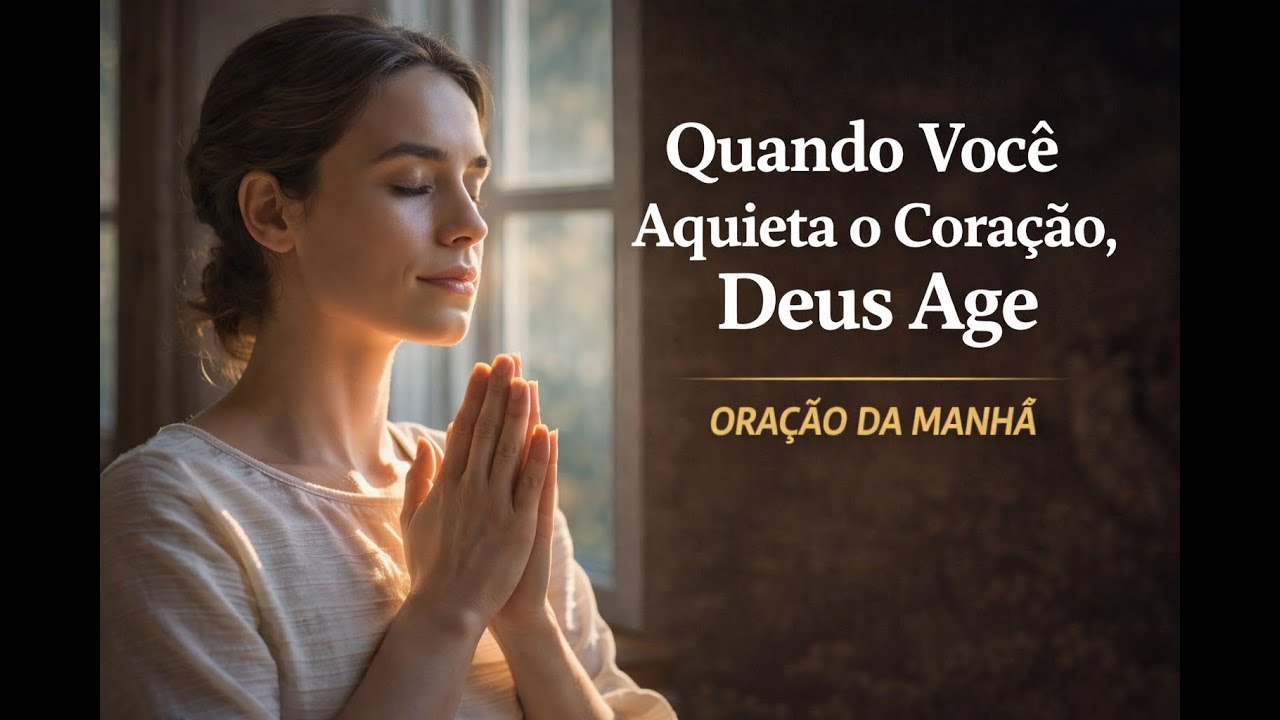 Quando você aquieta o coração, Deus age | Oração da Manhã