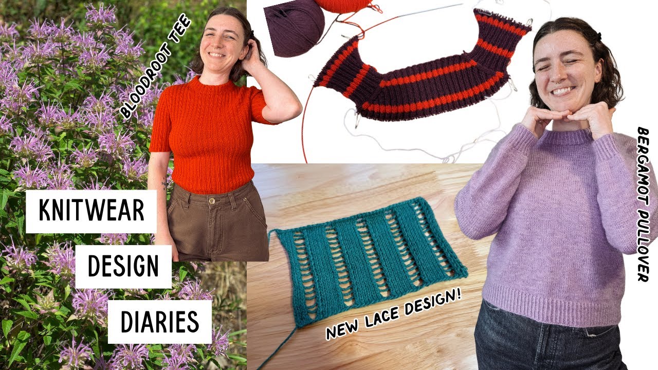 Knitwear Design Diaries / Ep. 1 / Set-in sleeves, spring designs & construction method comparisons