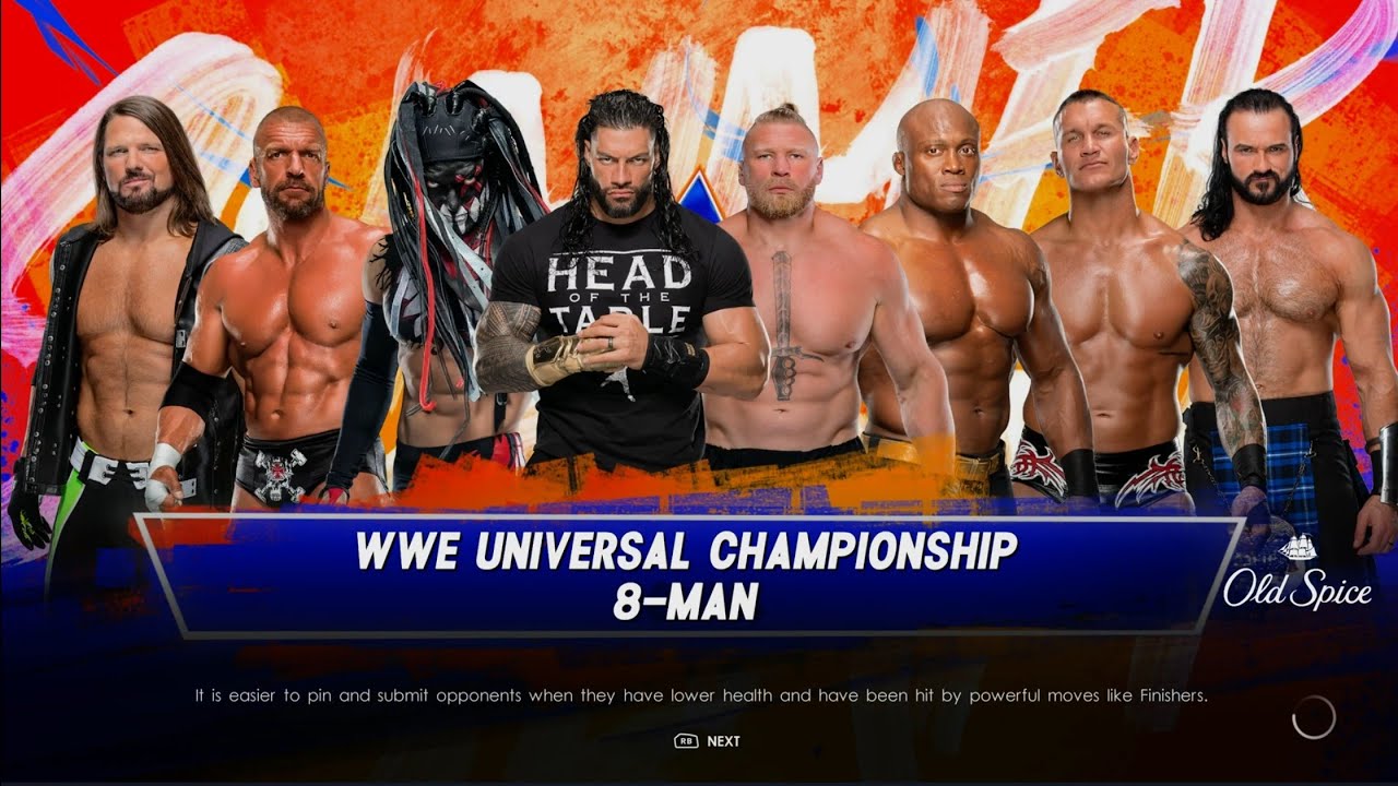 Reigns Vs Lesnar Vs Demon Balor Vs Bobby lashley Vs Randy Vs Drew Vs Triple H Vs AJ Styles 