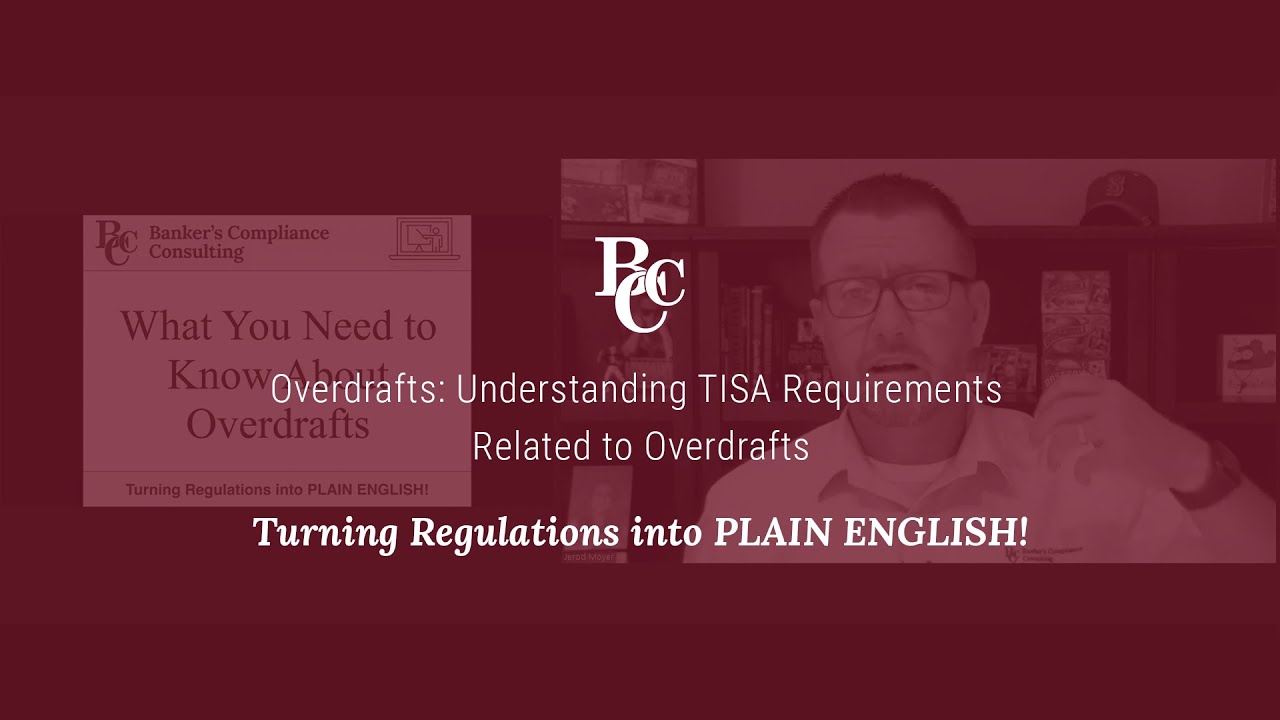 Overdrafts: Understanding TISA Requirements Related to Overdrafts
