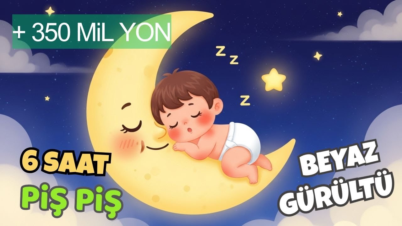 Piş Piş Bebek Uyku Müziği | Bebekleri Hızla Sakinleştiren Gece Ninnileri 💖 Deep Sleep Lullabies