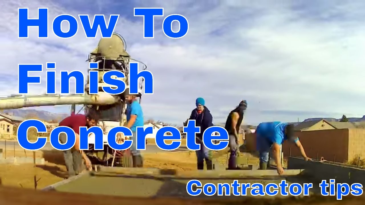 How to finish concrete. DIY garage floor
