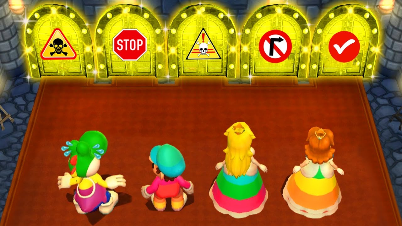 Mario Party 9 -All Minigames with Yoshi ( Rainbow Outfit Costume)