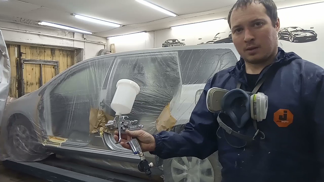 SATA jet Шок! Разоблачение! первый опыт работы сатой, покраска филдера
