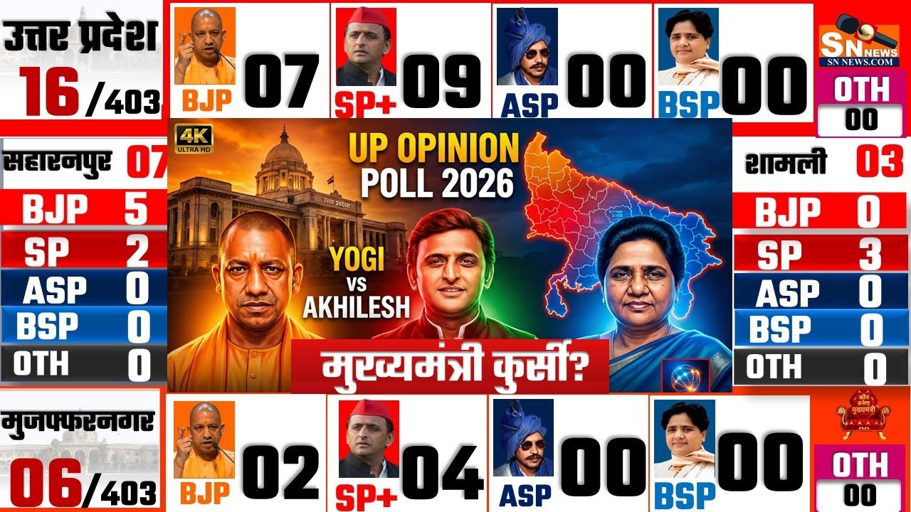 Uttar Pradesh Assembly Election 2027 🔥 | Opinion Poll of 403 Seats | Yogi vs Akhilesh BJP, SP, BSP,